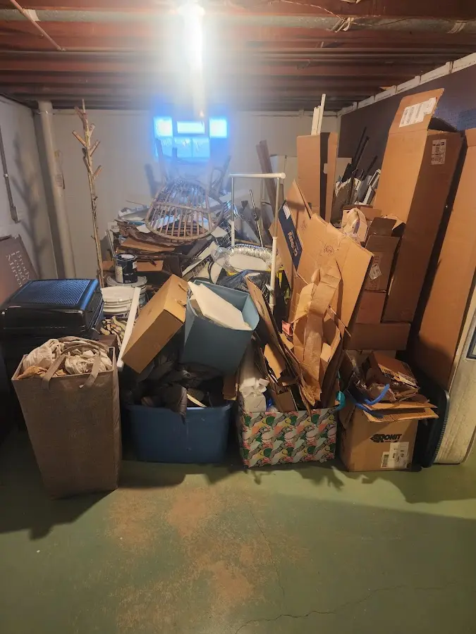 Roll-off dumpster container at job site for Cleanout Dumpster Rental in Thomasville